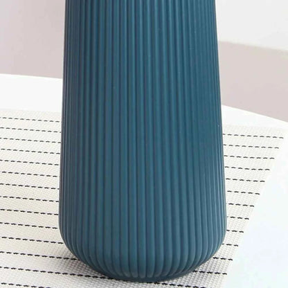 Plastic Flower Vase Fashion Nordic Style Imitation Ceramic Flower Pot Modern Anti Fall Flower Arrangement Living Room