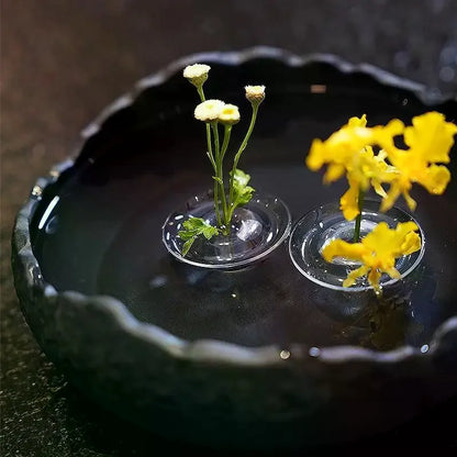 Floating Flower Vase Fresh Flower Hydroponic Vessel Floral Arrangement Artistic Vase Flower Holder Plant Display Home Decor