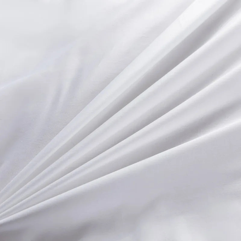 Solid White Rectangular Pillow Cover, 20x30in