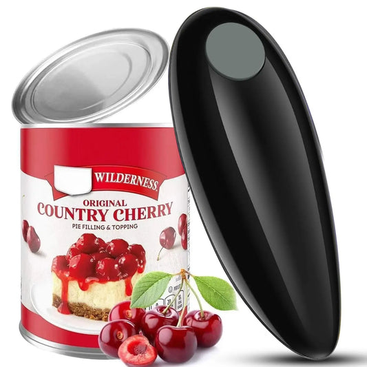 Compact Cordless Electric Can Opener, One-Touch Operation