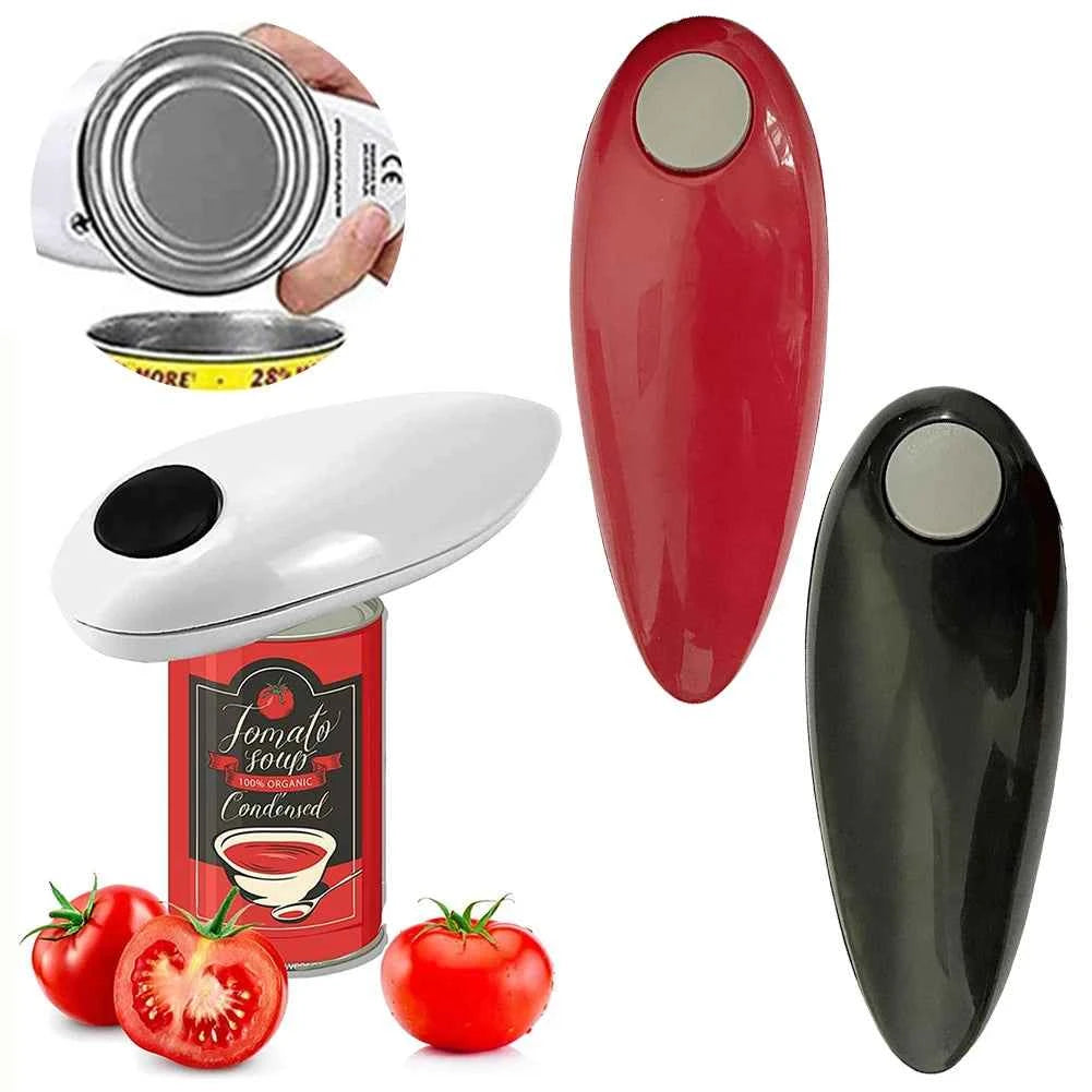 Electric Can Opener Automatic Bottle Opener Battery Operated Tin Opener One Touch for Weak Hands for All Kinds of Jars