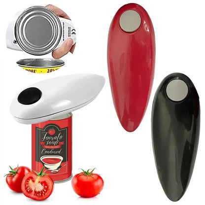 Electric Can Opener Automatic Bottle Opener Battery Operated Tin Opener One Touch for Weak Hands for All Kinds of Jars