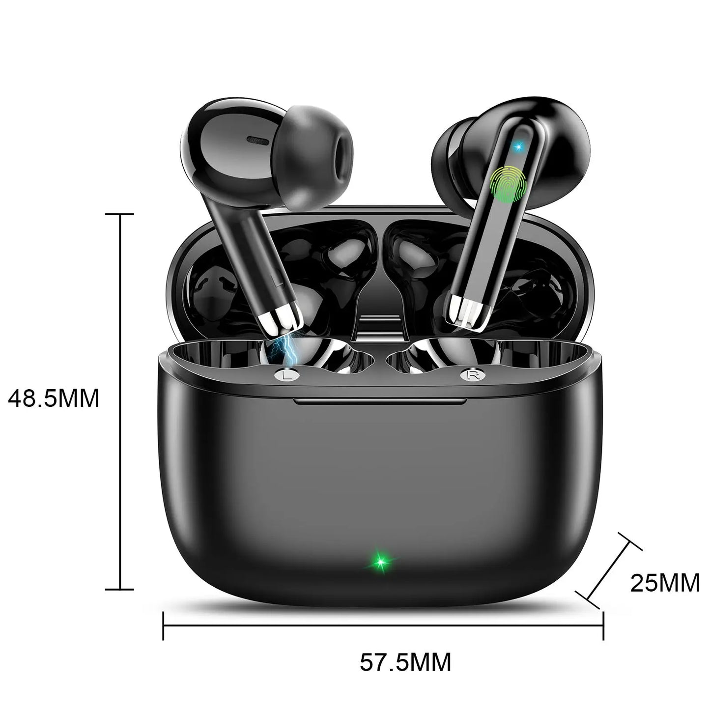 K66 Wireless Earbuds – Bluetooth 5.3, ANC, IPX7 Waterproof, 48H Playtime