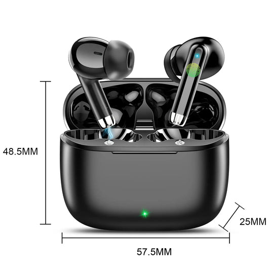 K66 Wireless Earbuds – Bluetooth 5.3, ANC, IPX7 Waterproof, 48H Playtime