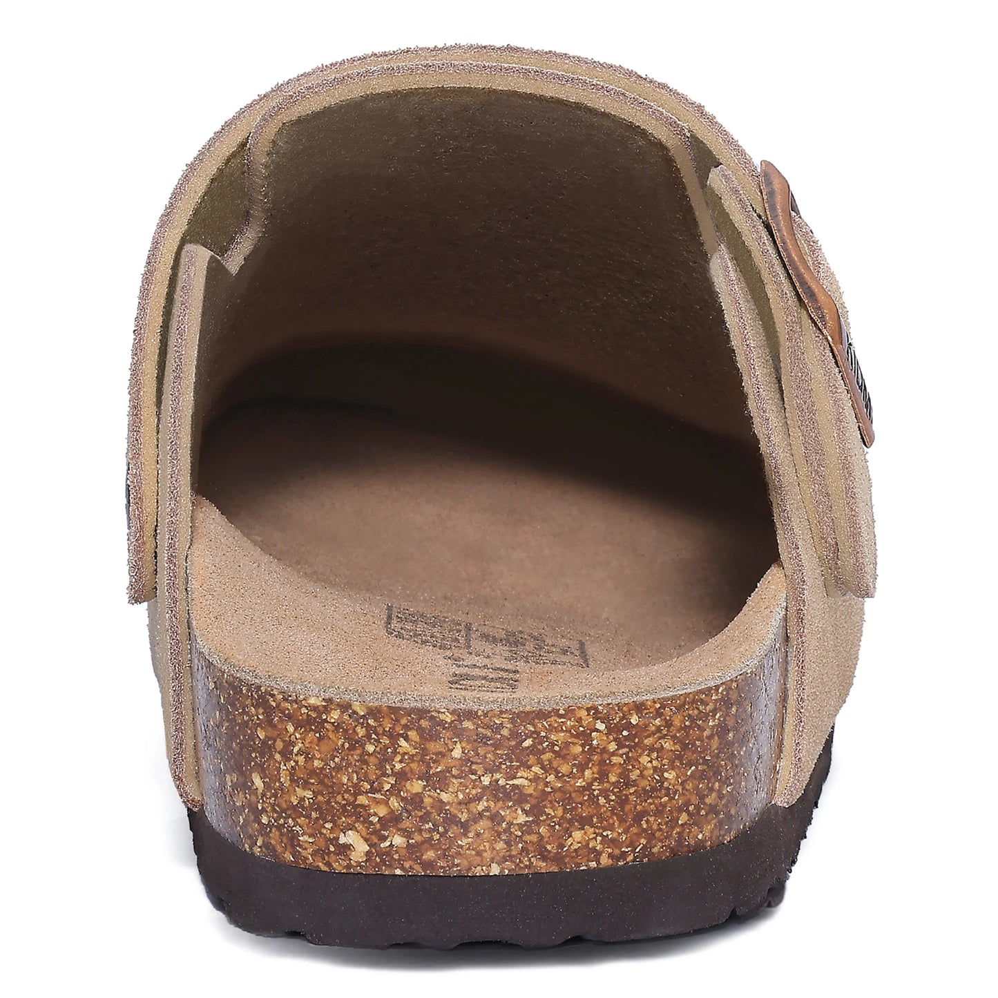 Crestar Women's Suede Clogs with Arch Support – Cork Footbed Leather Mules