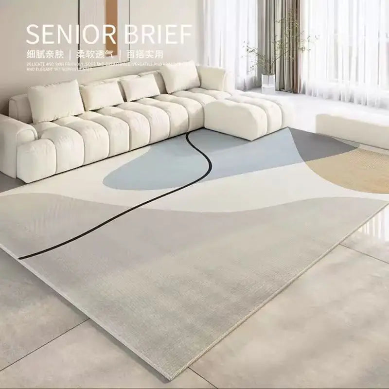 VIKAMA Light Luxury Anti-Slip Dirt-Resistant Area Rug – Soft Carpet for Living Room, Bedroom & Sofa