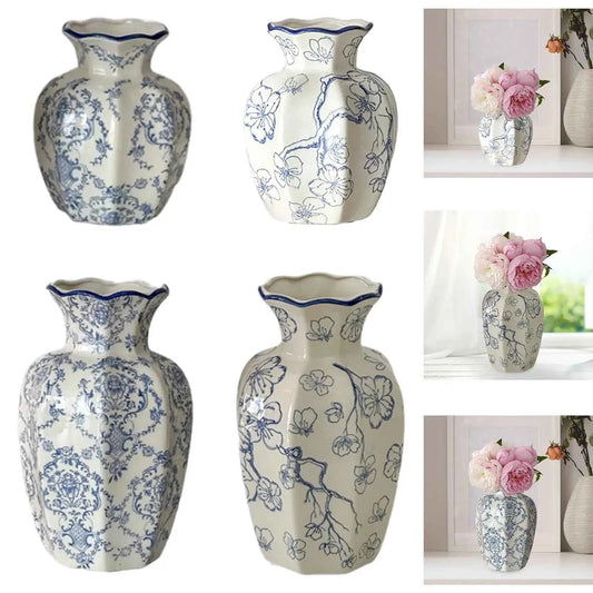 Chinese Ceramic Flower Vase Home Decor Plant Holder for Office Wedding Table