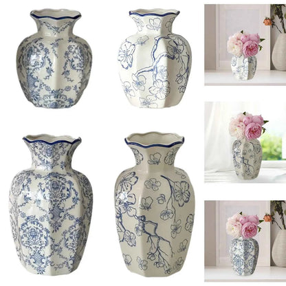 Chinese Ceramic Flower Vase Home Decor Plant Holder for Office Wedding Table