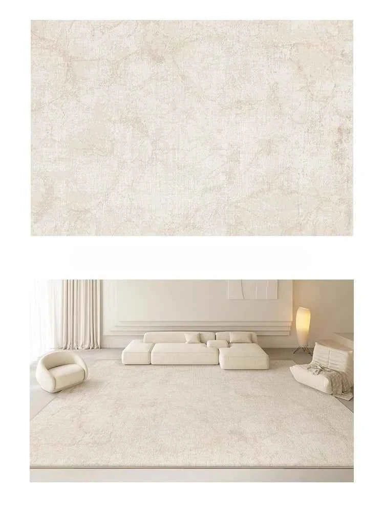 Cream Style Rugs for Bedroom Large Area Living Room Decoration Washable Carpet Thick Plush Lounge Floor Mat Home Fluffy Soft Rug