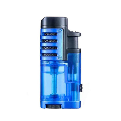 Cigar Butane Refillable Triple Jet Torch Lighter Windproof Adjustable Flame Lighter Men Cigarette Accessories Gifts FastShipping