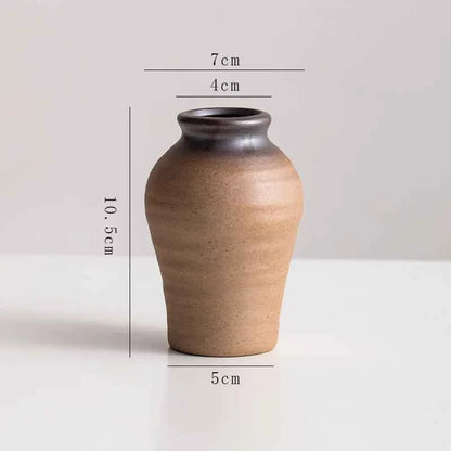 Creative Irregular Stone Shape Ceramic Vase Flowers Plant Potted Hydroponics Mini Vase Interior Aesthetics Home Decoration Gifts