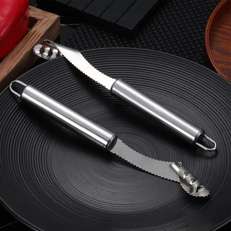 Stainless Steel Fruit and Vegetable Corer with Seed Remover and Pepper Seeder