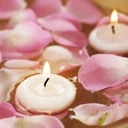 6/10/16Pcs Unscented Discs Candles Floating For Valentine's Day Party Wedding Home Bathtub Decor Romantic Confession Candlelight