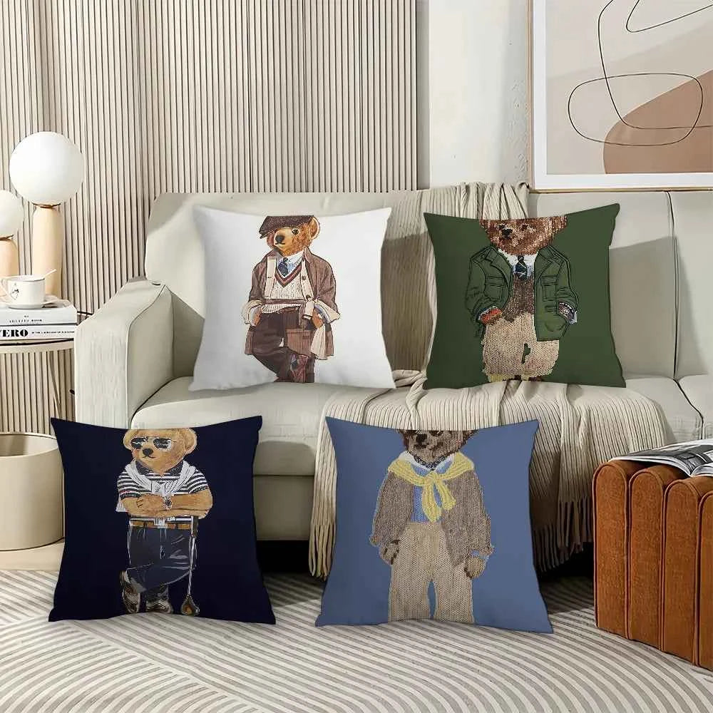 Printing R-Ral P-Ph B-Bear  Pillow Case Office Cushions Suitable For Sofa Car Bedroom Decorative Cushion Cover
