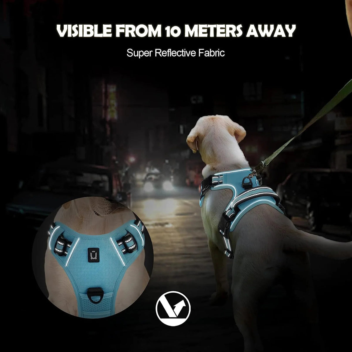 No-Pull Adjustable Dog Harness with Control Handle