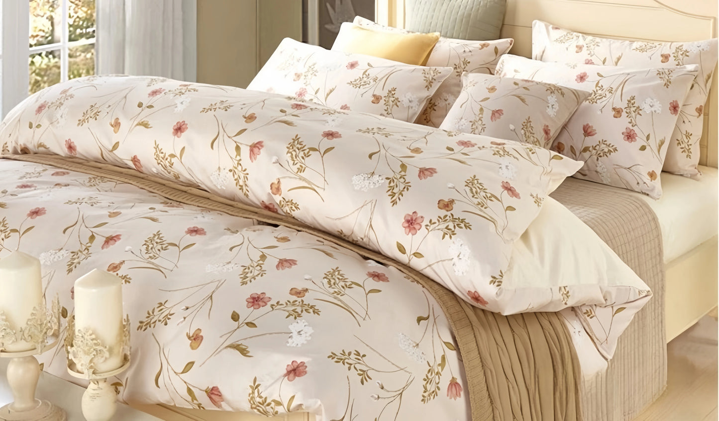 Duvet Cover Pillowcases Set,  600 TC, 100% Egyptian Cotton,  Printed and Solid Colors, US, UK Size,  Customize