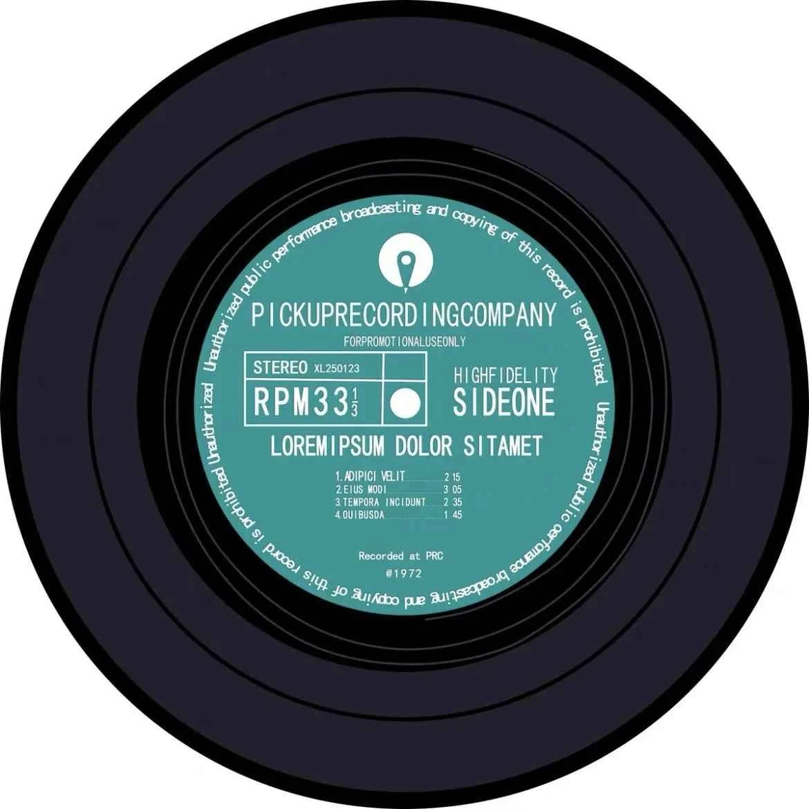 VIKAMA Record Music Cd Carpet Round Game Chair Floor Mat Room Decorated Living Room Lounge Large Area Non-Slip Carpet