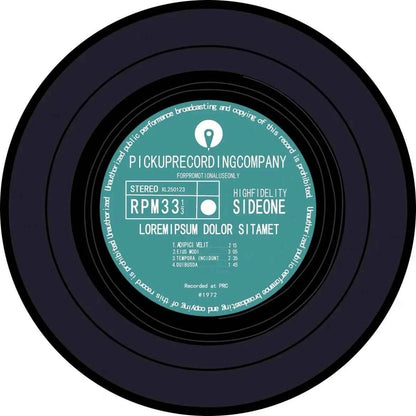 VIKAMA Record Music Cd Carpet Round Game Chair Floor Mat Room Decorated Living Room Lounge Large Area Non-Slip Carpet