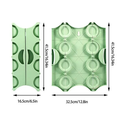 Manual Dumpling Maker Press Mold with 8 Compartments for Wonton and Pastry