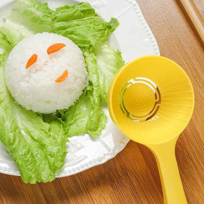 1pc-Rice Spoon,Non-stick DIY Rice Scoop Mold, Rice Ball Spoon, Half Round Rice Porridge Spoon, Kitchen Accessories