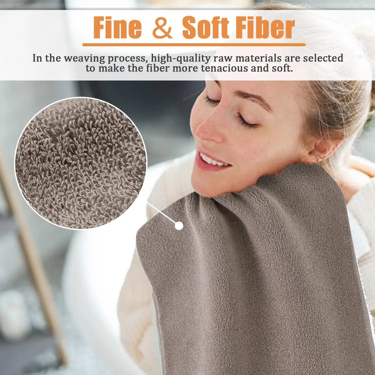 100% Pure Cotton Hand Towels Super Soft Fluffy Absorbent Quick Dry