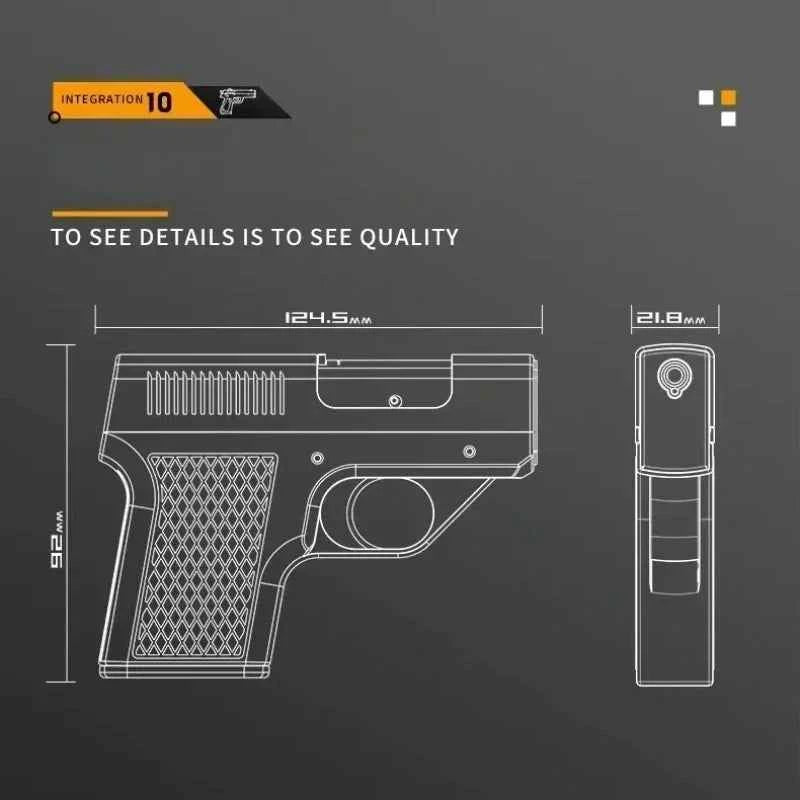 2024 New Clip Gun Type Butane Gas Lighter Three Capacity Cigarette Holder Windproof Jet Blue Flame Lighters Men's Gifts (NO GAS)