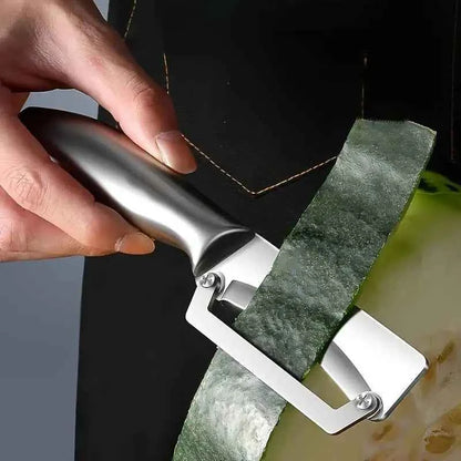 1PC Stainless Steel Flat Edge Peeler Potato Peeler Slicer Knife Watermelon/Melon Grater Kitchen Multi-Purpose Tool