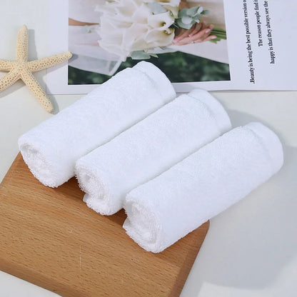 6-Count Disposable Cotton Square Towels — Salon, Daycare & Home