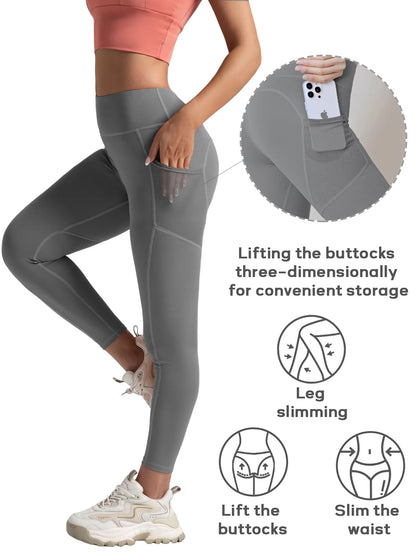 2-Pack Women’s High Waist Butt Lifting Seamless Yoga Leggings