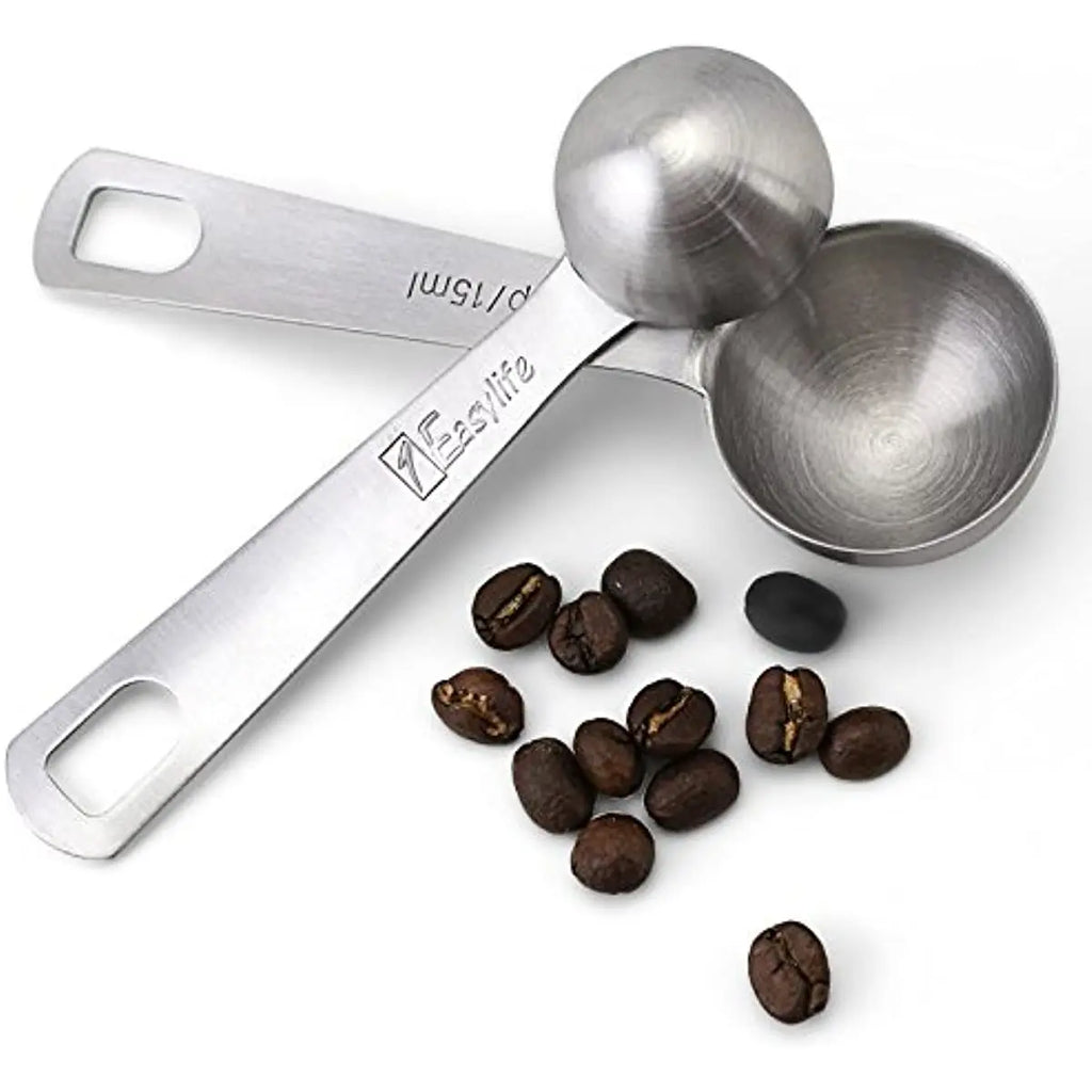 6 in 1 Measuring Spoon Stainless Steel Seasoning Coffee Tea Premium Stackable Bakery Tool with Scale Kitchen Supplies