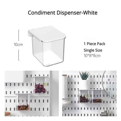 New DIY Pegboard Accessories Hanging Shelf Storage Hooks Wall Organizer No Punching Crafts Organization For Garage Kitchen Room