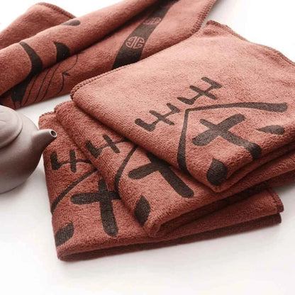 Strong Absorbent Small Square Towel Blended Fabric Tea Set Hand Towel Furniture Kitchen Cleaning Car Beauty Towel Bar Holiday