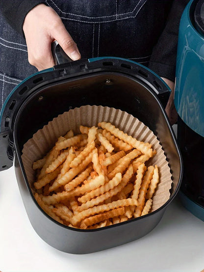 50-Pack Non-Stick Air Fryer Liners for Baking & Microwave Ovens