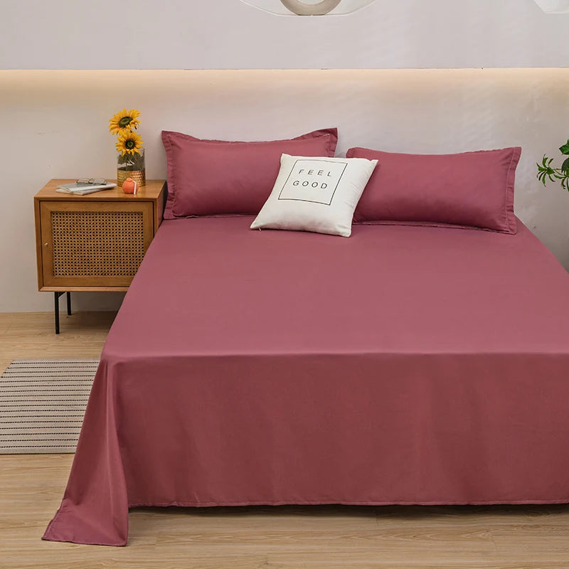 Solid Color Flat Sheet, Dorm & Student Bedding