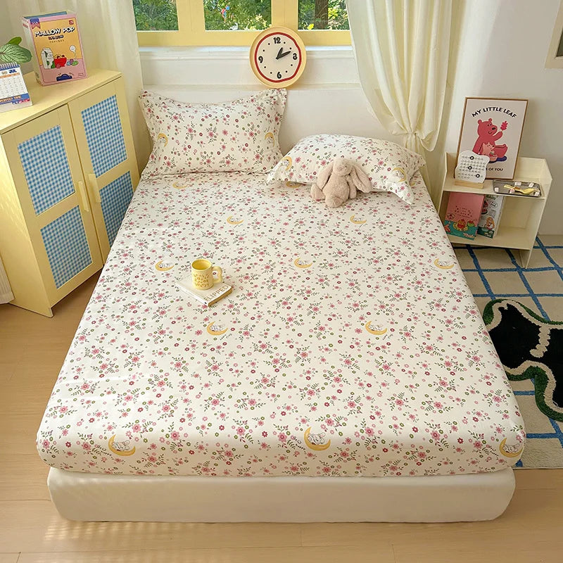 Kawaii Dinosaur Fitted Sheet | Kids Mattress Cover