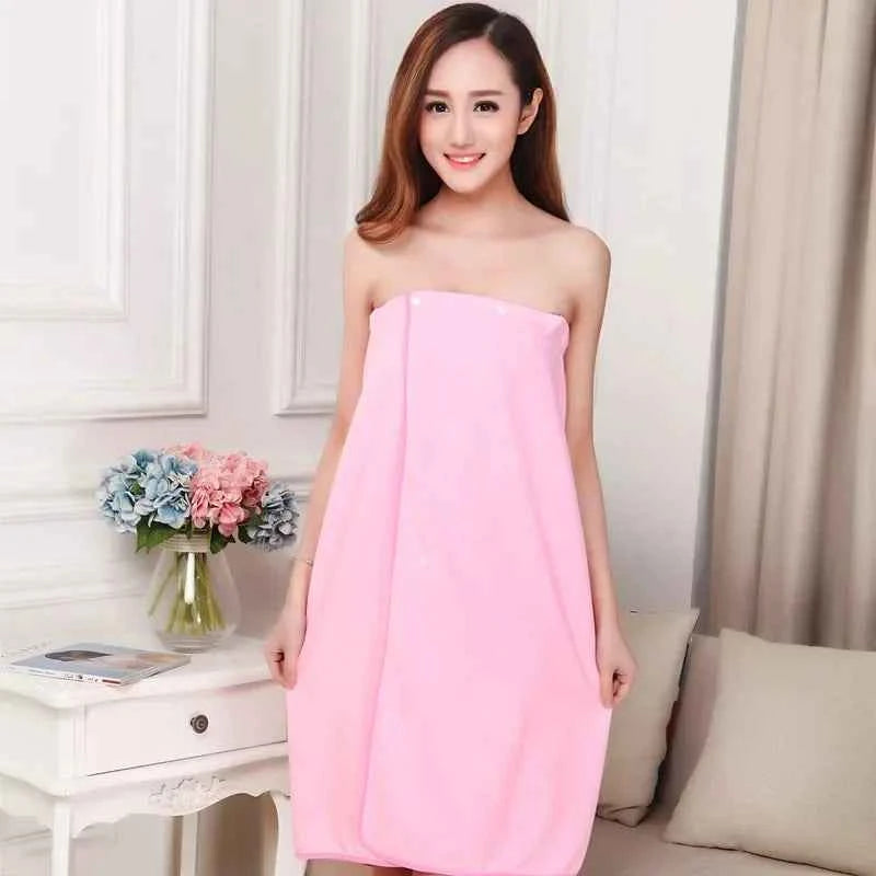 Women Bath Towels for Adults Bath Robe Bathrobe Body Spa Wrap Towel Gown Bathroom Accessories Sets