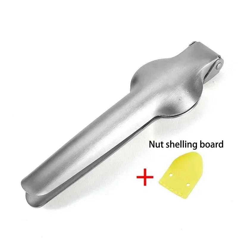 Stainless Steel Chestnut Clip Nutcracker Opener Nuts Peeler Shelling Walnut Cracker Sheller 2in1 Kitchen Gadgets and Accessories