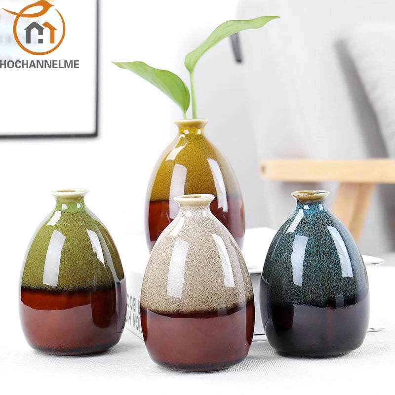 Vase à fleurs moderne en céramique — Décoration d'intérieur émaillée pour plantes vertes et compositions florales