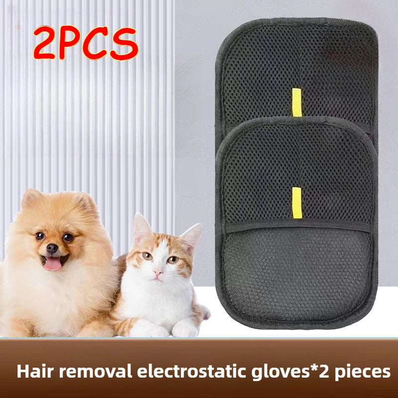 Static Pet Hair Removal Mitts for Furniture