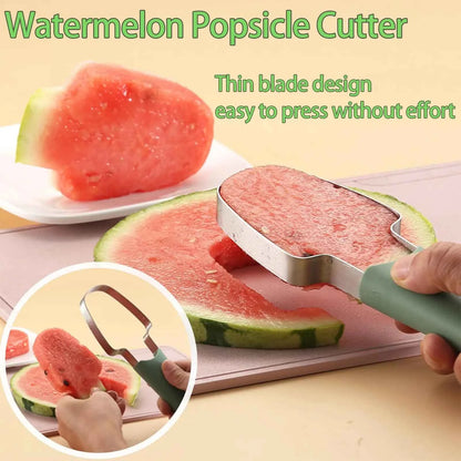 3 In 1 Summer Watermelon Cutting Tool Fork Slicer Knife Set for Home Stainless Steel Fruit Watermelon Windmill Cutter