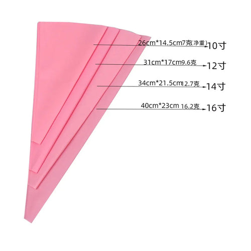 1-10pc DIY Reusable Silicone Piping Bag Pastry Bags Cream Cupcake Decorating Baking Tools Kitchen Accessories Fondant Sugarcraft
