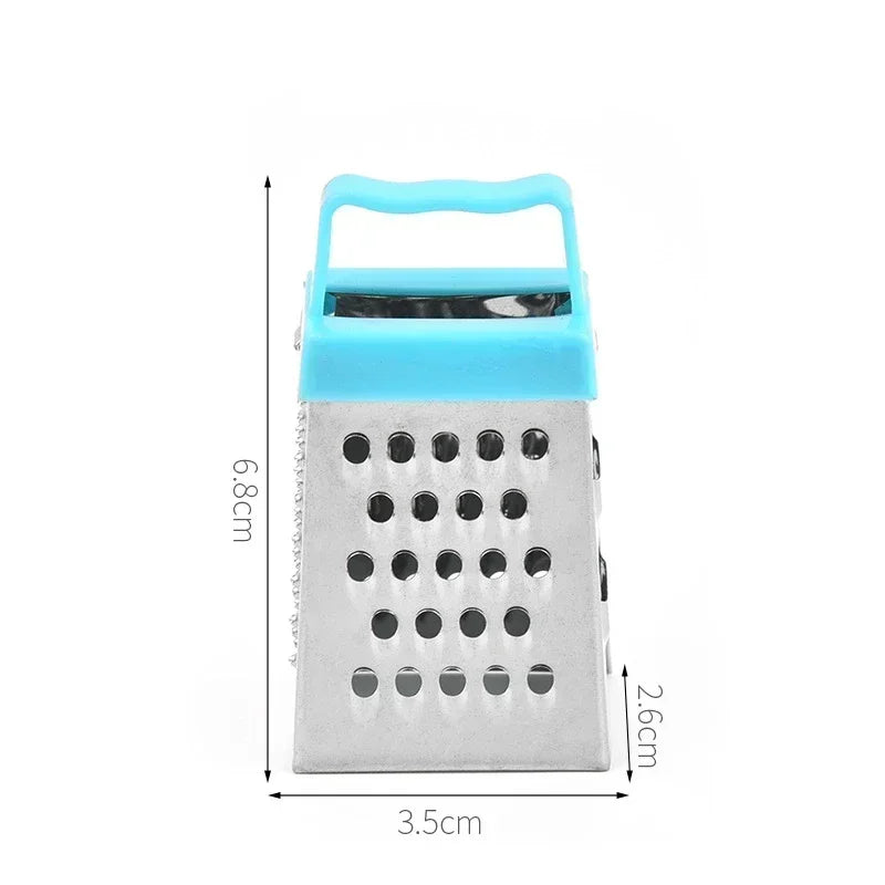 Mini Stainless Steel Four-Sided Cucumber Grater Fruit Planer Cheese Slicers Carrot Vegetables Cutter Home Smart Kitchen Gadgets