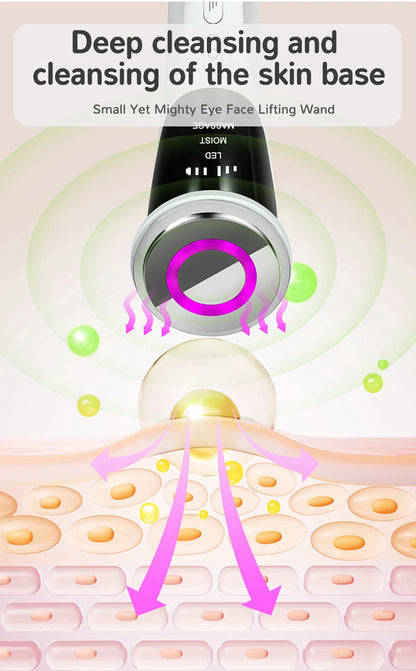 4-in-1 LED Hot & Cold Compress Face Massager