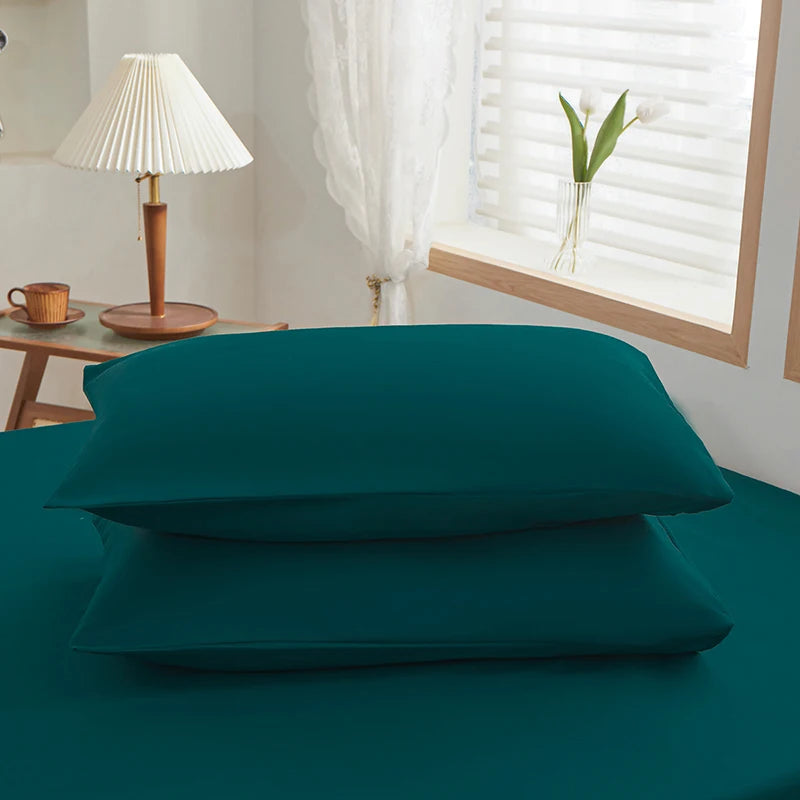 Solid Color Fitted Sheet | 30cm Elastic, Polyester