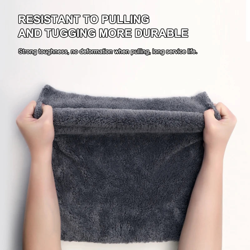 Coral Velvet Car Wash Towel, 40x100cm No-Hem
