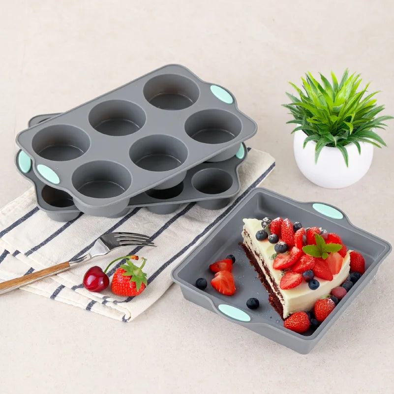 High-temperature resistant silicone cake mold, chiffon cookie, toast muffin cup, non-stick cake mold, baking mold
