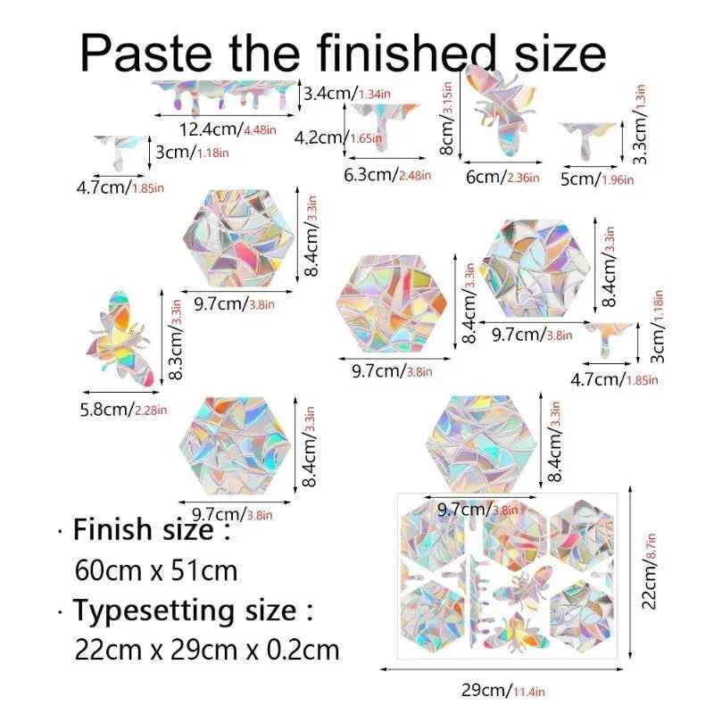 29 Stylels Rainbow Maker Sun Catcher Wall Stickers Cat Bird Star Mushroom Moon Sun DIY Window Glass Electrostatic Prisms Sticker