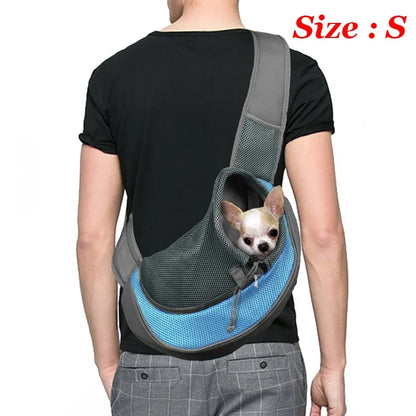 Breathable Mesh Dog Sling Carrier Backpack