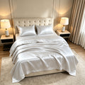 Bamboo Fiber Sheet Set with Fitted Sheet, Flat Sheet & Pillowcases