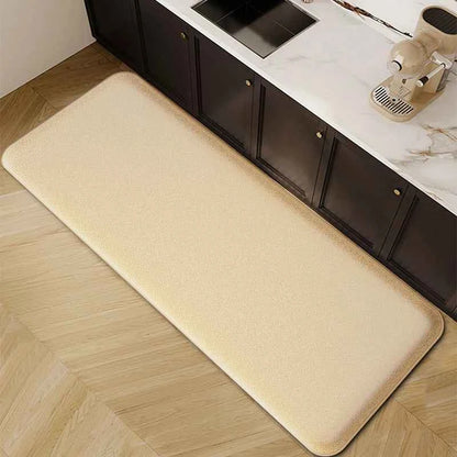 1pc long strip thickened kitchen floor mat flannel non-slip bathroom absorbent mat home door dirt-resistant foot mat